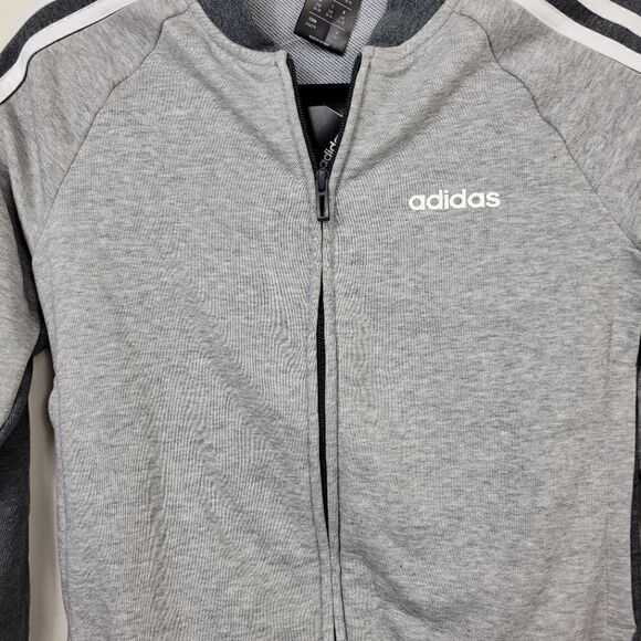 NWT Adidas Essentials Seasonal Bomber Jacket. Gray 2XS#026 - Picture 6 of 16